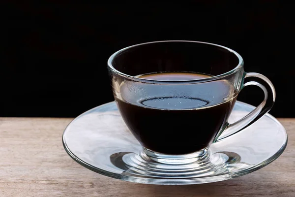 Schwarzer Kaffee Einer Tasse — Stockfoto