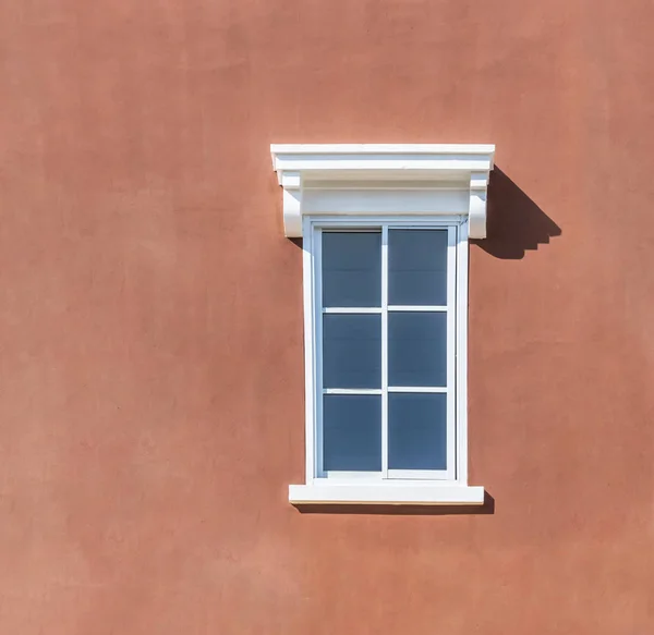 Okno Ściana Brązowe — Zdjęcie stockowe