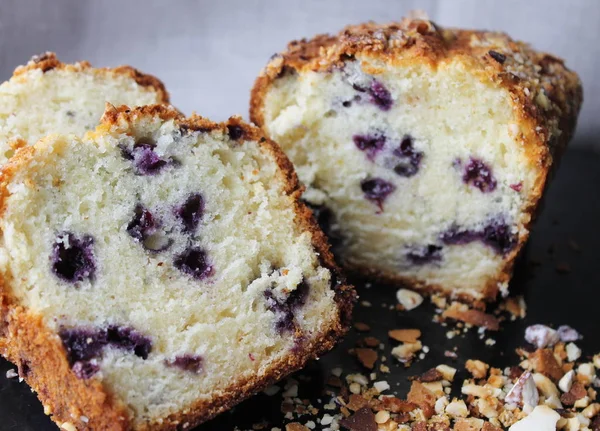 Fruitcakes Borůvkami Drobky — Stock fotografie