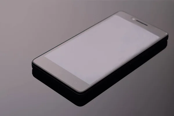 Черный Глянцевый Фон Мобильного Телефона — стоковое фото