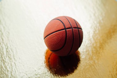 Arka planda basketbol, spor takımı oyunu