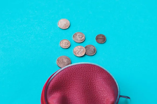 Kırmızı çantada neredeyse hiç Avrupa parası yok.