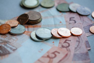 Belarus rublesinin yeni banknotları ve sikkeleri. Beyaz Rusya rublosunun 1 Temmuz 2016 'dan bu yana yenilenmesi.