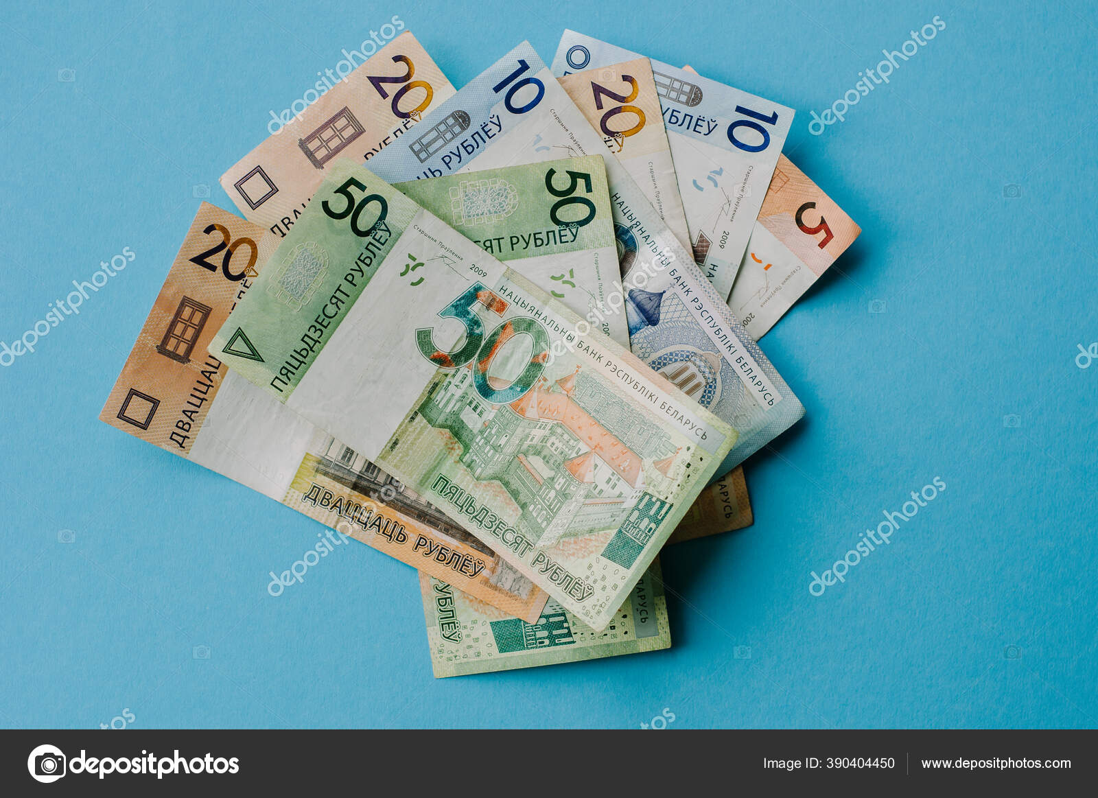 新的白俄罗斯货币硬币和钞票Coins Bannotes 财务概念——图库图片© fototota #390404450