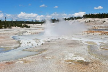 Seyahat ve turizm konsepti, eğlence. Yellowstone Doğa Koruma Alanı
