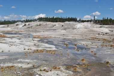 Seyahat ve turizm konsepti, eğlence. Yellowstone Doğa Koruma Alanı