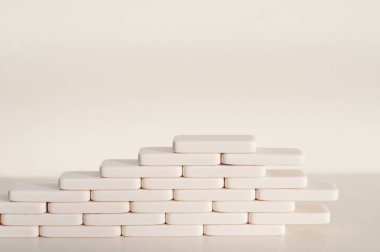 Tuğla duvar vektörü kağıt simgesi. yapı malzemesi, tuğla işi