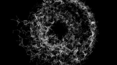 Noktalar ve çizgiler yapısı. Ağ sistemi. Pleksus seyir desen