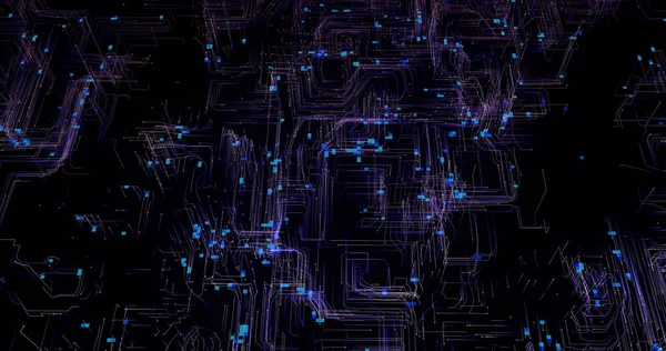 Struttura Punti Linee Sistema Rete Plesso Cercando Modello — Foto Stock