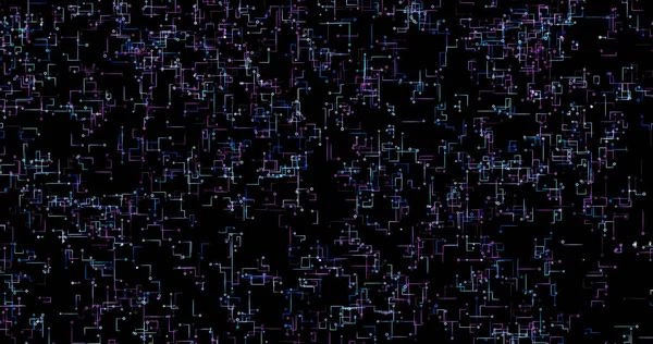 Rectangular network background. Particles and lines reflective surface Network structure