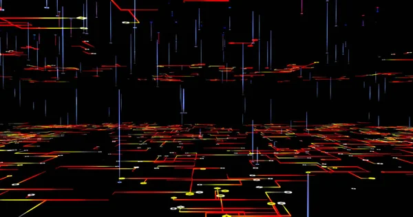 Ağ elektronik arka plan. Geometrik yapı.