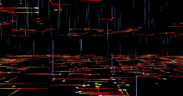 Nätverkets Elektroniska Bakgrund Geometrisk Struktur — Stockfoto