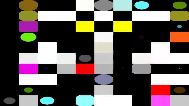 Coole Kleurrijke Stippen Rechthoeken — Stockvideo