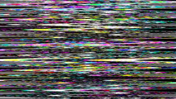 Vhs Película Horizontal Colorido Ondas — Vídeo de stock