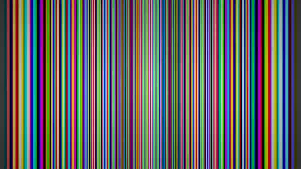 Strisce Verticali Multicolori Movimento — Video Stock