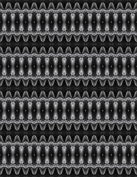 Seamless Traditional Monochrome Lace Pattern — Stock Photo, Image
