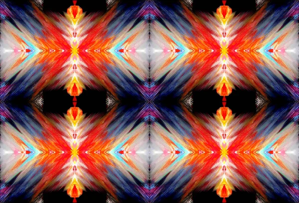 Naadloze Caleidoscopische Kleurrijke Patroon Voor Wallpapers Stoffen — Stockfoto
