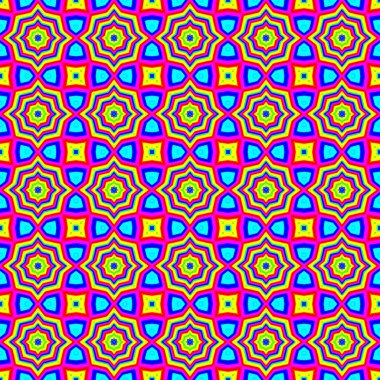 Gökkuşağı Renklerde Fas Neşeli Desen