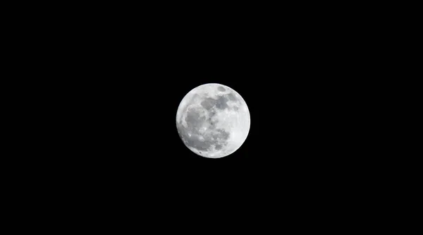 Bulan Purnama Bersinar Dalam Gelap — Stok Foto