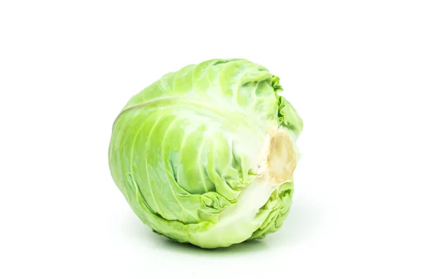 Cabbage Brassica Oleracea Var Capitata Vegetable Fresh Isolated Contains High — Stock Photo, Image
