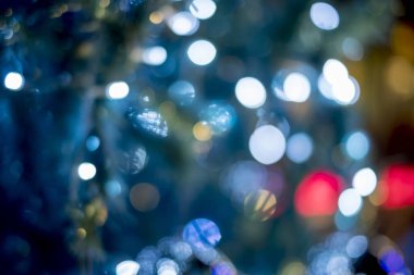 Hediyeler, ışık, renk gibi Noel ağacı süsleri, Bebek güzel yapmak. Bokeh ışıktır.