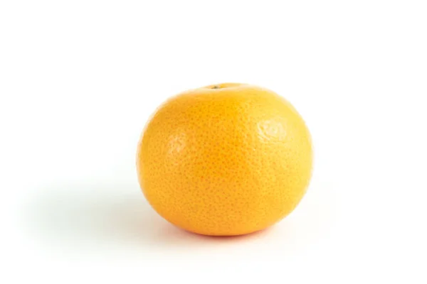 Mandarina Naranja Aislada Sobre Fondo Blanco Ruta Recorte —  Fotos de Stock