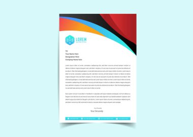 İş projeniz, Vektör illüstrasyonu ve modern stil antetli tasarım için soyut Harf başlık şablonları.