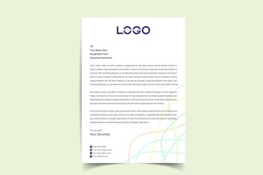 İş projeniz, Vektör illüstrasyonu ve modern stil antetli tasarım için soyut Harf başlık şablonları.