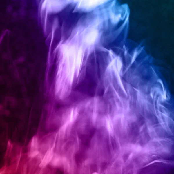 Красочный Дым Абстрактно Черном Фоне Движение Огонь Дизайн — стоковое фото