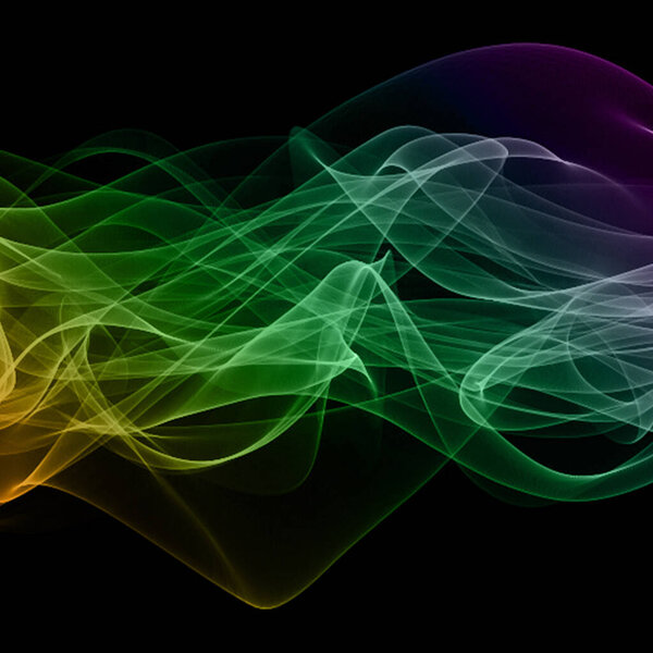 colorful smoke abstract on black background, Movement of fire design