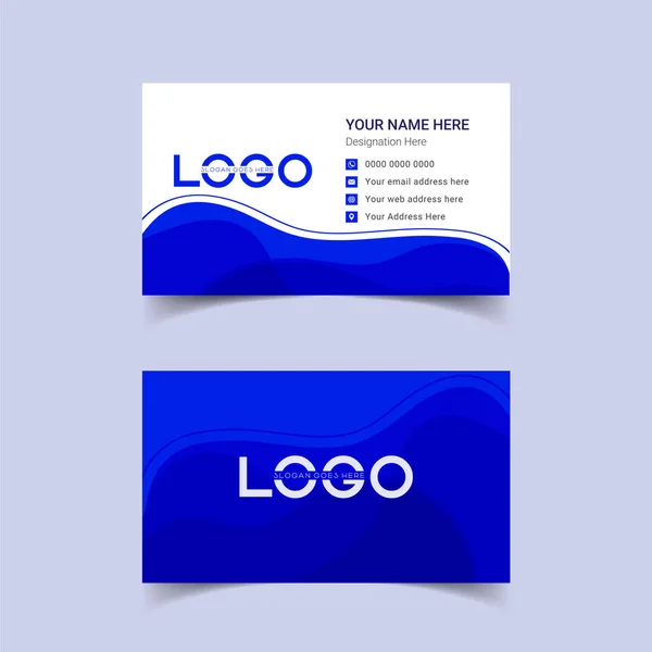 Vector Modern Creative Clean Business Card Template Professional Creative Dark — Stock Vector