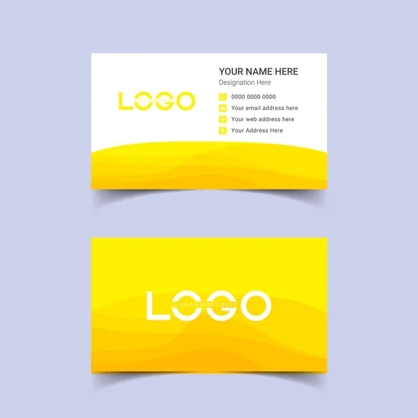 Vector Modern Creative Clean Business Card Sablon Professzionális Kreatív Sötét — Stock Vector