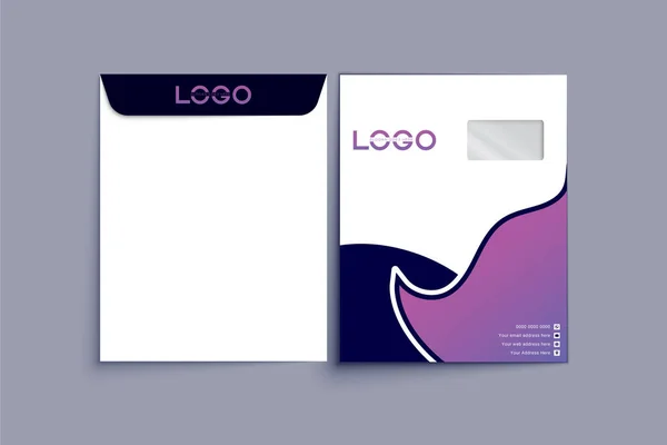 Envelope Envelope Design Vetorial Mão Digital Desenhada Envelope Papel Conjunto —  Vetores de Stock