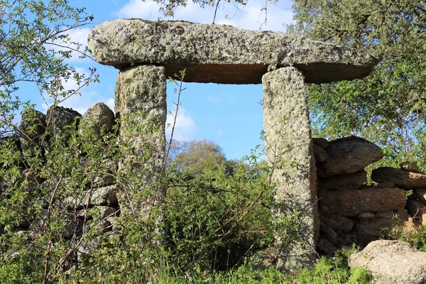 ancient stone door rock