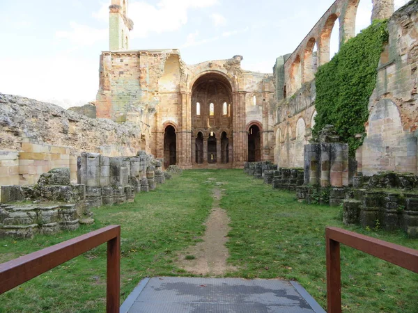 Yazık Mahvoldu Eski Manastır Keşiş — Stok fotoğraf