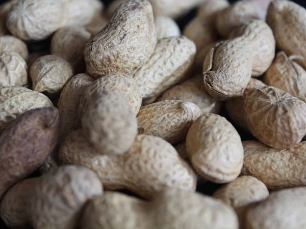 Healthy Natural Peanuts Tasty Food Delicious Dried Fruit Shell — Stock Photo, Image