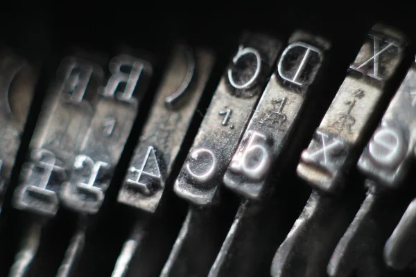 Beautiful Old Typewriter Everything Mechanic — Stock Photo, Image