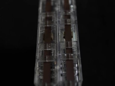 radyo müzik makro bandı manyetik eski plastik