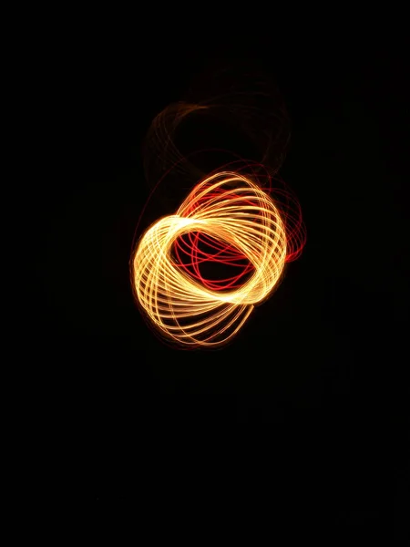 Luz Formas Abstratas Simétricas Redondas Cores Diferentes — Fotografia de Stock