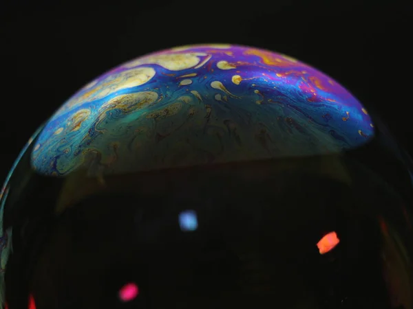 Planetas Cores Efeitos Esfera Espacial Abstrato Fundos Sabão Estelar — Fotografia de Stock