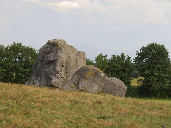 Vacker Natursten Med Lejonansikte Eller Något Liknande Utan Att Vara — Stockfoto