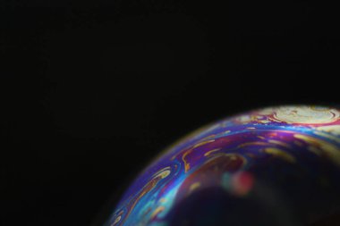 Gezegenlerin renkleri uzay küresinin soyut sabun fonlarını etkiler