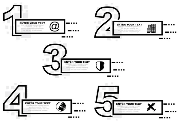Minimální Obchodní Infografická Šablona Čísly Možností Nebo Kroky Verze Čtyři Stock Ilustrace