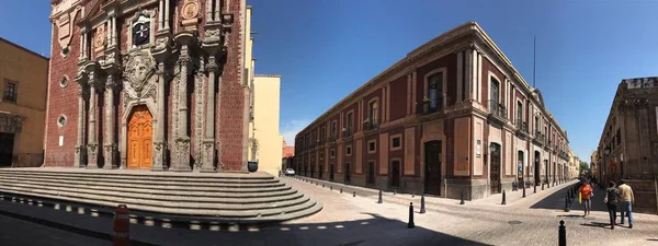 Queretaro City, Queretaro, Meksika. 2017. geleneksel kilise ve yapı.