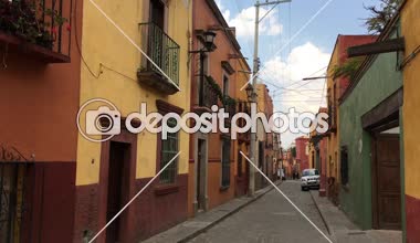 Guanajuato Meksika için tipik sokak