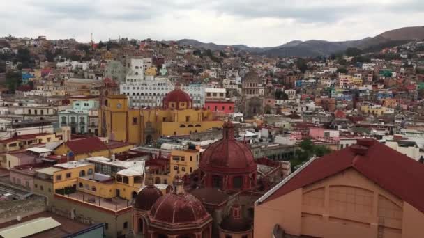 Mexikói Guanajuato Város Wideshot — Stock videók