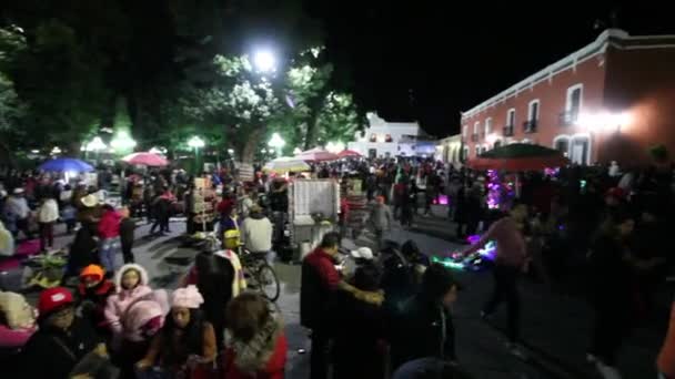 Tlaxcala Mexico August 2017 Called Night Nobody Sleeps People Huamantla — Stock Video