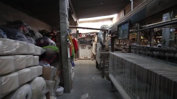 Αυθεντικό Παραδοσιακό Loom Λατινικής Αμερικής Από Pea Bernal Queretaro Μεξικό — Αρχείο Βίντεο