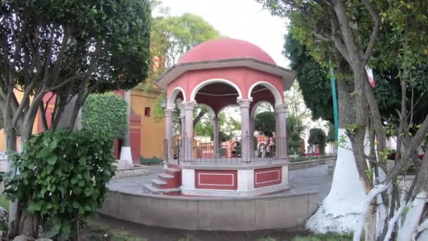 Kiosk Staden Pea Bernal Queretaro Mexiko — Stockvideo