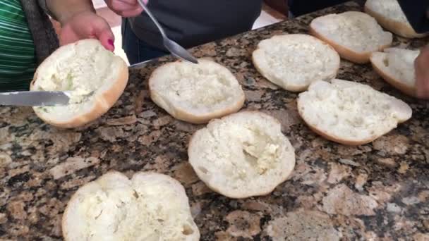 Gerçek Meksika Sandviçi Yapıyorum — Stok video